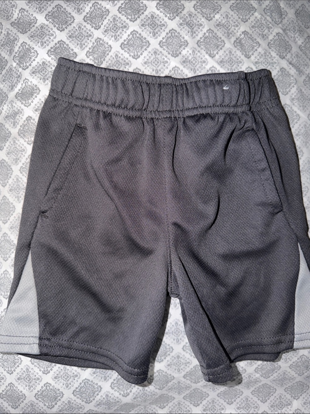 Youth Athletic Mesh Shorts - Charcoal Gray